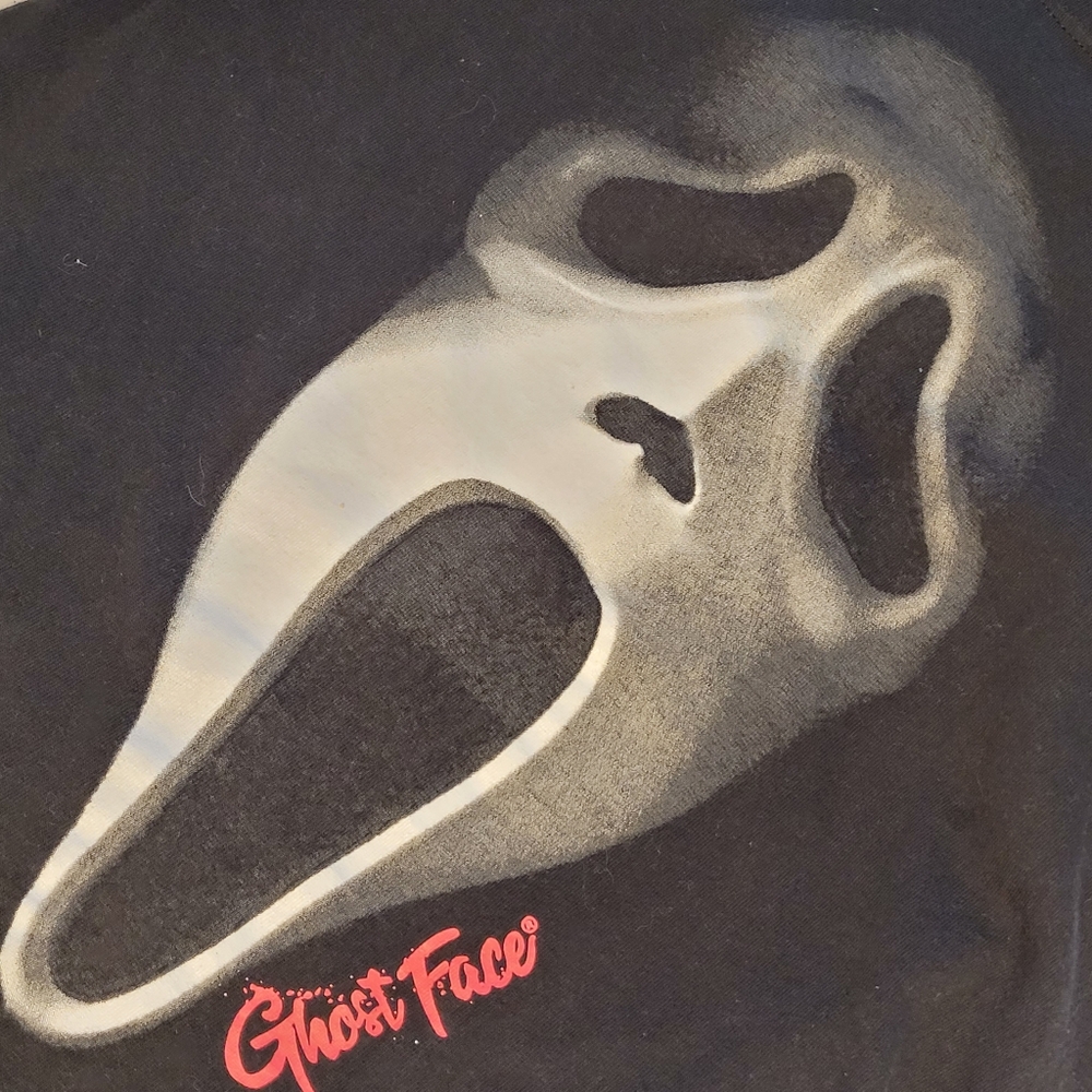Ghost Face Scream Movie Horror Villain Black T-shirt Unisex M (38 / 40) - Picture 12 of 12